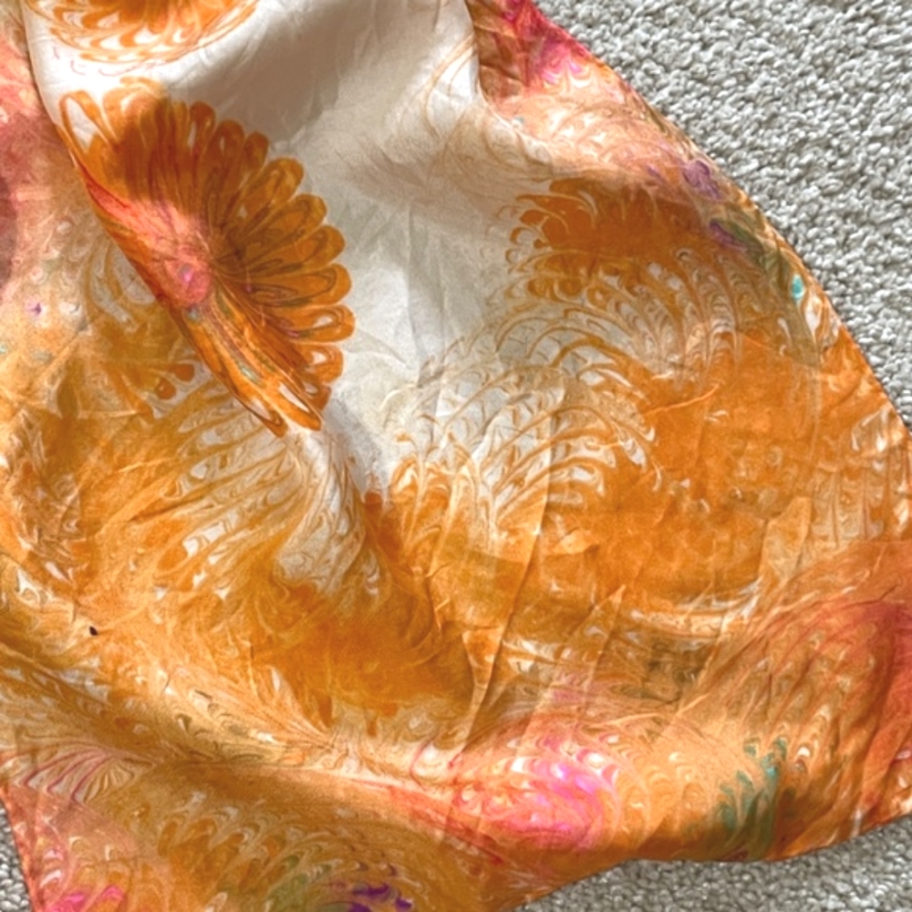 Burmel Original Vintage Signed Scarf 100% Silk Japan - Picture 6 of 13